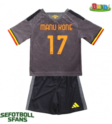 AS Roma Manu Kone #17 Tredjeställ Barn 2026-27 Kortärmad (+ Korta byxor)